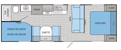 29' 2016 Jayco Jay Flight Slx 264BHW - Bunk House Floorplan