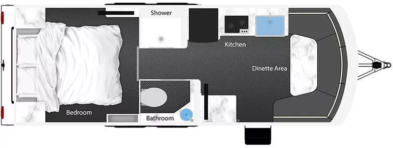 26' 2022 Intech RV Terra Rover OASIS Floorplan