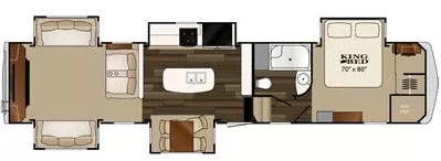 42' 2016 Heartland Big Country 4010RD w/5 Slides Floorplan