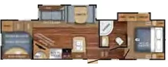 34' 2018 Jayco Eagle 29.5BHDS w/2 Slides - Bunk House Floorplan