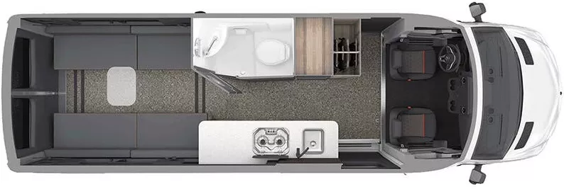 24' 2022 Airstream Interstate 4wd 24X Floorplan