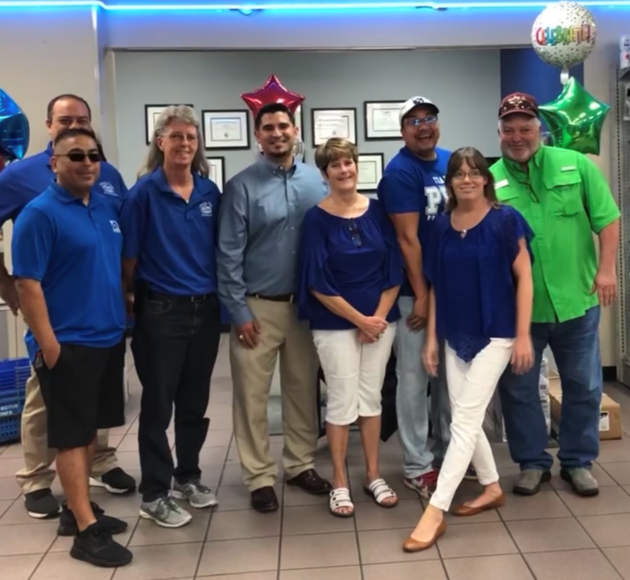 staff members at PPL Motorhomes in Houston, Texas