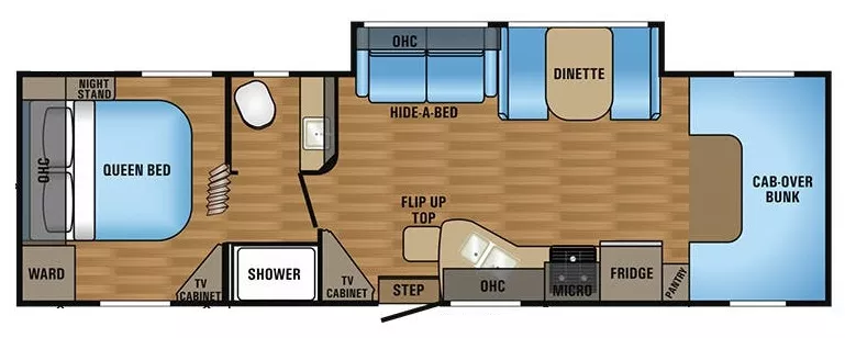 32' 2017 Jayco Greyhawk 31FS w/2 Slides - Bunk House Floorplan