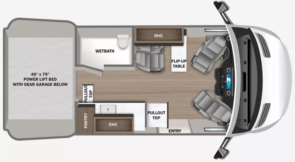 19' 2023 Jayco Terrian 19Y Floorplan