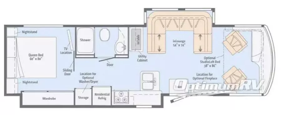 35' 2015 Itasca Solei 34T 340hp Cummins w/2 Slides Floorplan