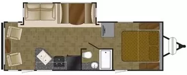 30' 2016 Heartland Mallard 27 w/Slide Floorplan
