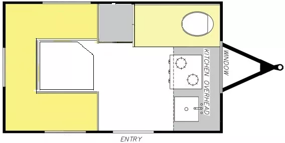14' 2024 Modern Buggy Big Buggy BB12 Floorplan
