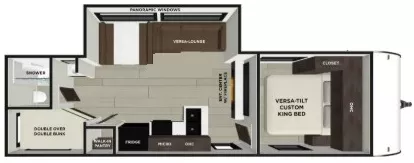 30' 2023 Forest River Salem 28DBUD w/Slide - Bunk House Floorplan