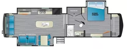 38' 2021 Heartland Big Country 3560SS w/3 Slides Floorplan