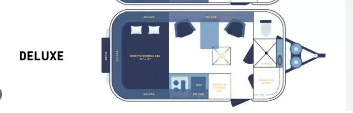17' 2007 Casita Freedom Deluxe 17 Floorplan