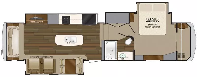 40' 2018 Heartland Big Country 3560SS w/4 Slides Floorplan