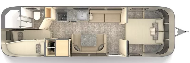 30' 2023 Airstream Flying Cloud 30FB - Bunk House Floorplan