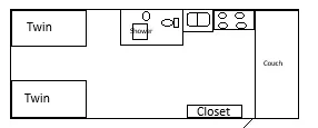 29' 1989 Airstream Excella EXCELLA Floorplan