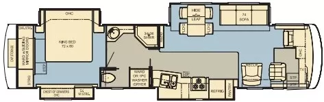 41' 2006 Newmar Dutch Star 4024 400hp Cummins w/4 Slides Floorplan