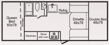 27' 2009 Trailmanor 2720SL Floorplan