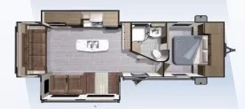34' 2018 Highland RV Open Range Ultra Lite 2910RL w/2 Slides Floorplan