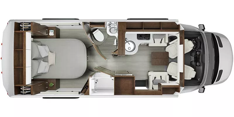25' 2022 Leisure Travel Unity U24IB Floorplan