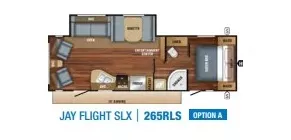30' 2018 Jayco Jay Flight 265RLS w/Slide Floorplan