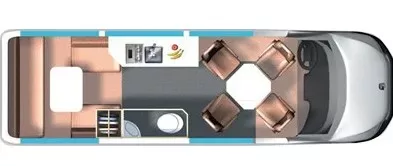 23' 2015 Roadtrek RS ADVENTUROUS Floorplan