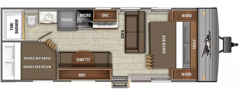 29' 2020 Jayco Jay Flight Slx 264BH - Bunk House Floorplan