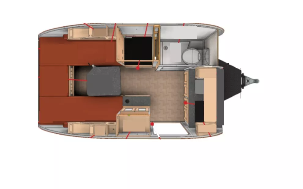 21' 2023 Xtreme Outdoors Little Guy Max MAX Floorplan