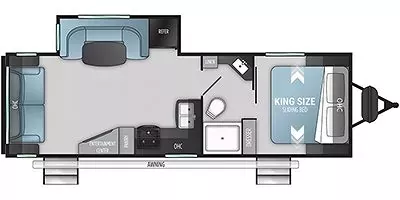 30' 2022 Cruiser RV Twilight Signature 2690 w/Slide Floorplan