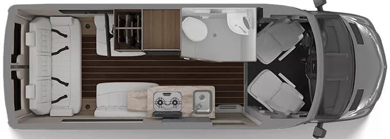 19' 2021 Airstream Interstate 19 Floorplan