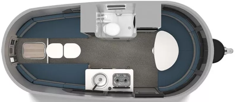 20' 2023 Airstream Basecamp 20X Floorplan