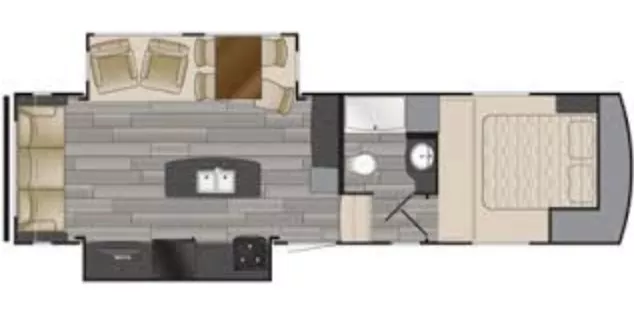 34' 2018 Heartland Prowler P293 w/2 Slides Floorplan