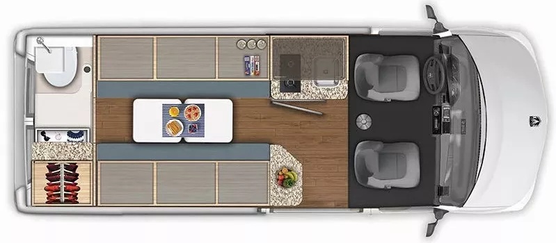 19' 2018 Hymer Carado BANFF Floorplan