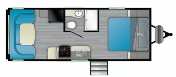29' 2021 Heartland Trail Runner 21JM Floorplan