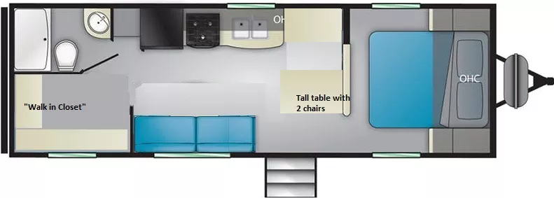 31' 2020 Heartland Prowler 250BH Floorplan