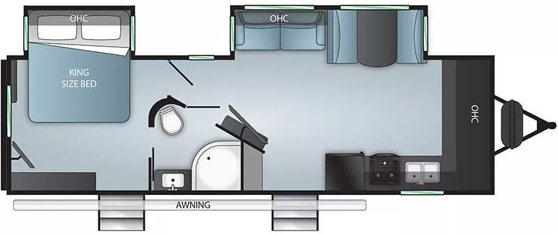 32' 2022 Cruiser RV Twilight Signature Series 2840 w/2 Slides Floorplan