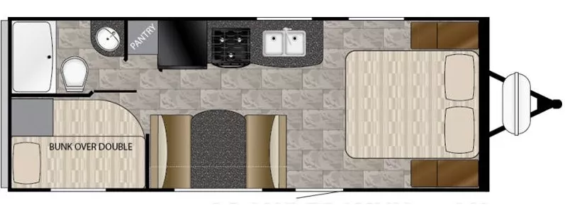 26' 2017 Heartland Prowler Lynx 22LX - Bunk House Floorplan