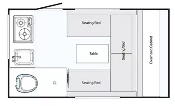 15' 2017 Nucamp RV T@B Sofitel 320S Floorplan