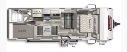 30' 2024 Coleman Lantern 274BHS - Bunk House Floorplan