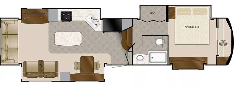 40' 2020 Drv Mobile Suites 40KSSB4 w/4 Slides Floorplan