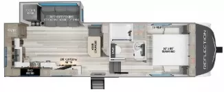 29' 2024 Grand Design Reflection 150 270BN w/Slide Floorplan