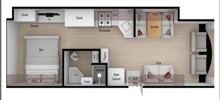 30' 2023 Nexus Triumph 30T w/Slide Floorplan