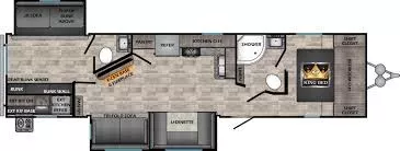 38' 2021 Crossroads Texan 33DB w/2 Slides - Bunk House Floorplan