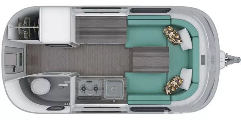 17' 2019 Airstream Nest 16U Floorplan