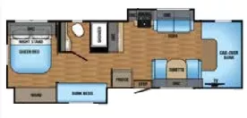 32' 2017 Jayco Greyhawk 31FS w/2 Slides - Bunk House Floorplan
