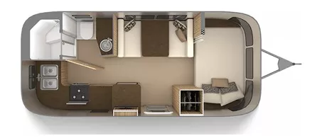 20' 2019 Airstream Flying Cloud 20FB Floorplan