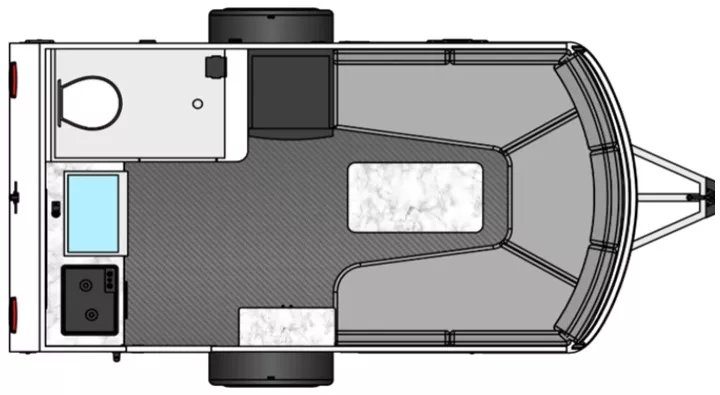 16' 2025 Intech RV Sol Series DAWN OFF GRID w/Generator Floorplan