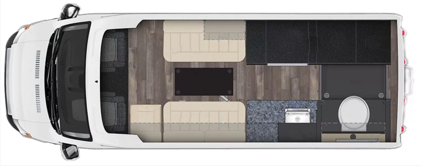 22' 2025 Embassy Dolphin S Floorplan