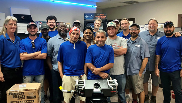 staff members at PPL Motorhomes in New Braunfels, Texas