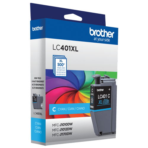 Brother Genuine LC401XLCS High-Yield Cyan Ink Cartridge