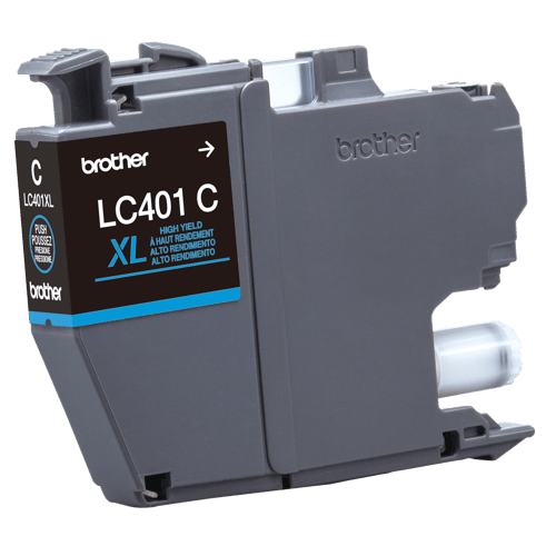 Brother Genuine LC401XLCS High-Yield Cyan Ink Cartridge