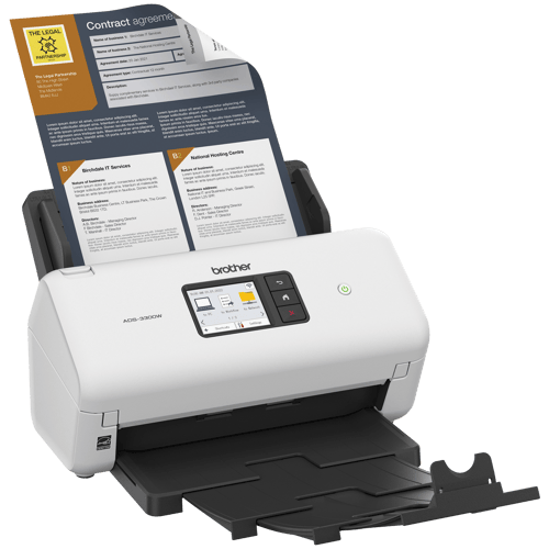 Brother ADS-3300W Refurbished Wireless High-Speed Desktop Scanner for Small Office & Home Office Professionals