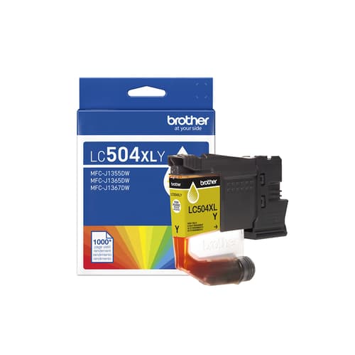 Brother Genuine LC504XLYS High Yield Yellow Ink Cartridge